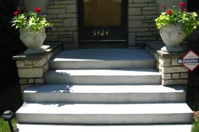 ENTRANCE AND TERRACE STEPS